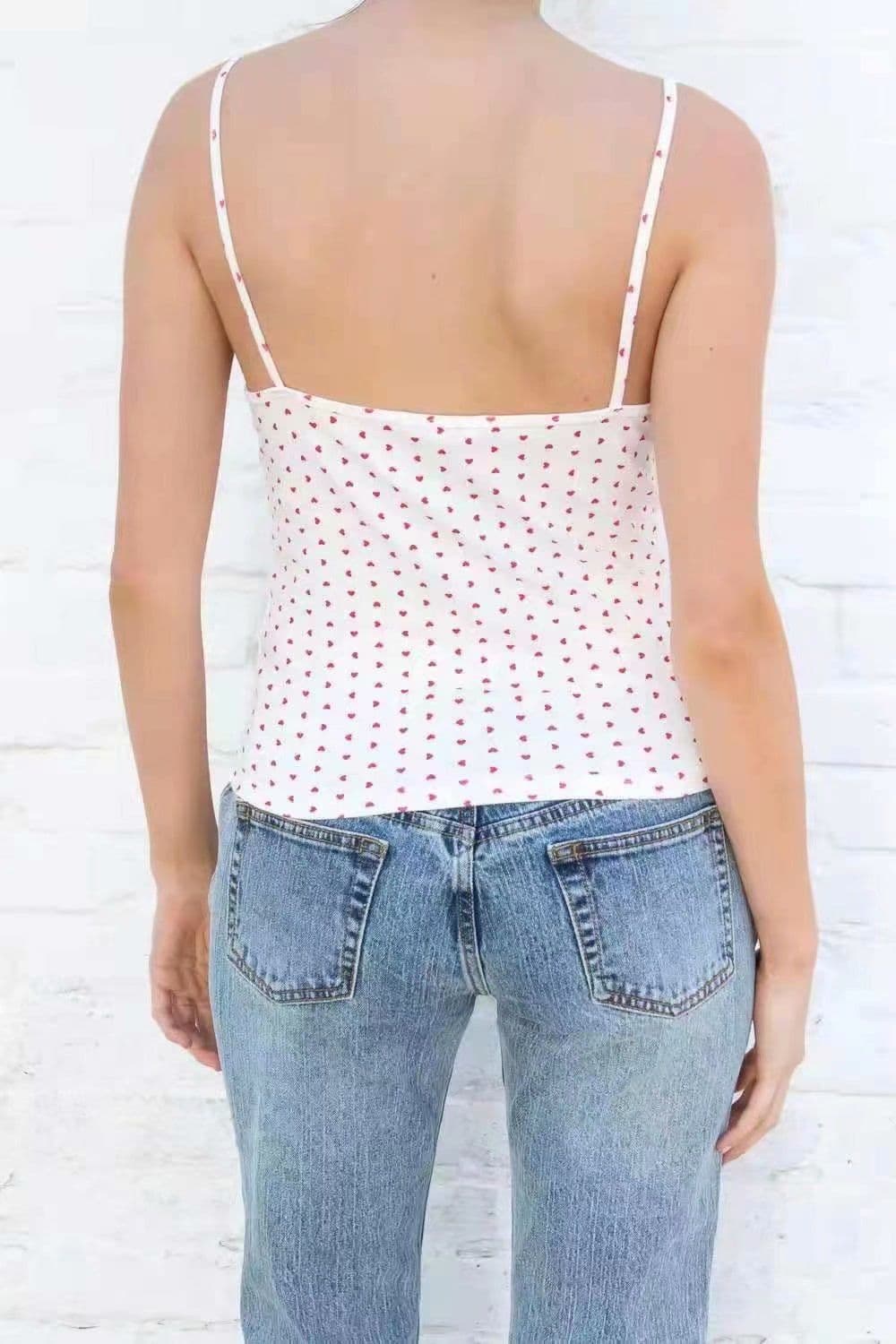 image-FSAD925FASD Camisole - Cotton Lace Print