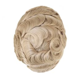 image-Men's Hair Topper - Real Human Hair Mono Base Black