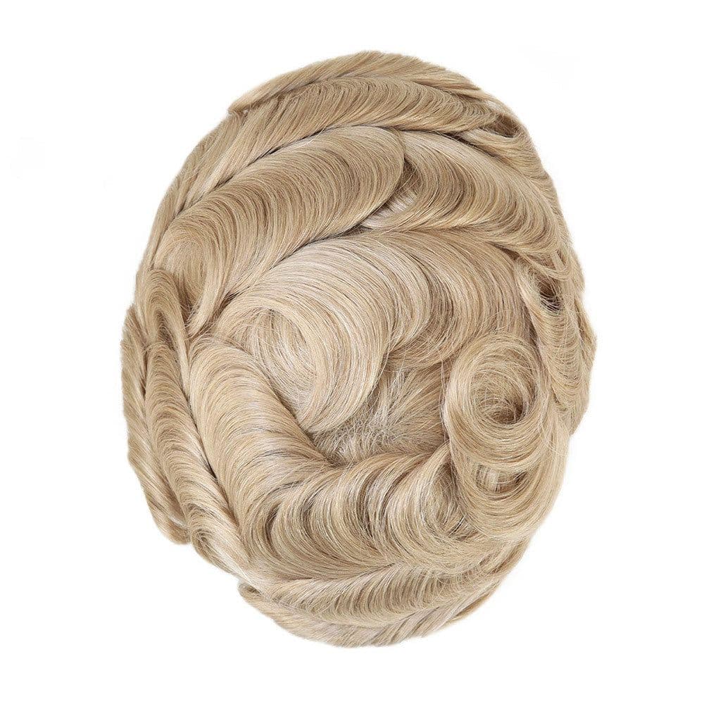 image-Men's Hair Topper - Real Human Hair Mono Base Black