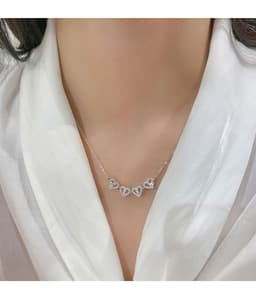 image-Cahonta 925 Sterling Silver Four-Leaf Clover Necklace