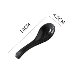 image-Creative Ceramic Spoon - Sesame Gold Flower