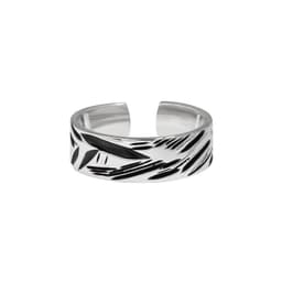 image-S925 Sterling Silver Open Ring - Black