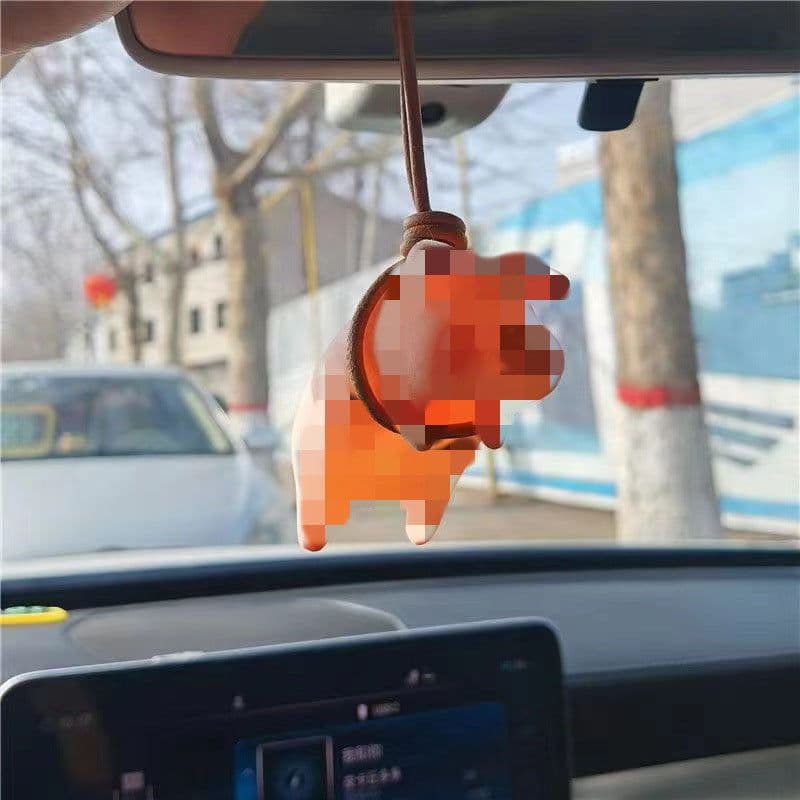 image-Car Decoration Car Pendant Car Pendant Pendant Net Red Pig High-end Rearview Mirror Ornament Cute Pig