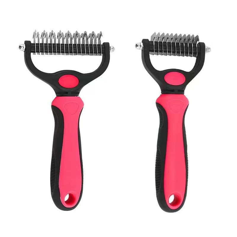 image-Pet Detangling Comb - Stainless Steel Dog Cat