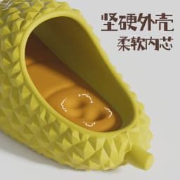 image-Qidan Shoes Factory Durian Slippers Women's Summer Home Indoor EVA Thick Bottom Stepping Shit Sense Couple Sandals and Slippers Wholesale