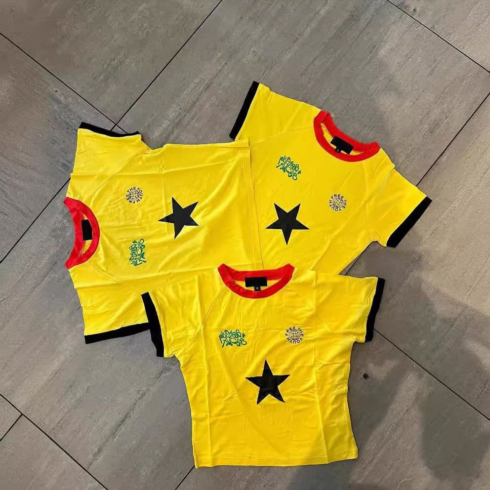 image-**Y2K Star Letter Women's T-Shirt - Crop Top**