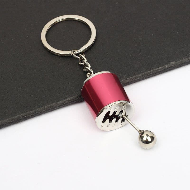 image-Cross-border wholesale car modification key chain speed and passion key male car pendant metal gear key chain