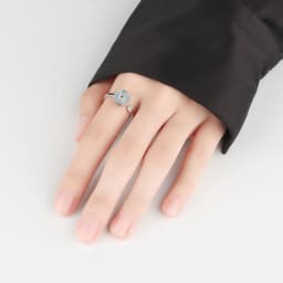 image-Devil's Eye Rotating Ring Adjustable Zircon