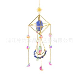 image-Natural raw stone amethyst powder crystal decoration air plant stand AB colorful lighting ball gardening crafts living room ornaments