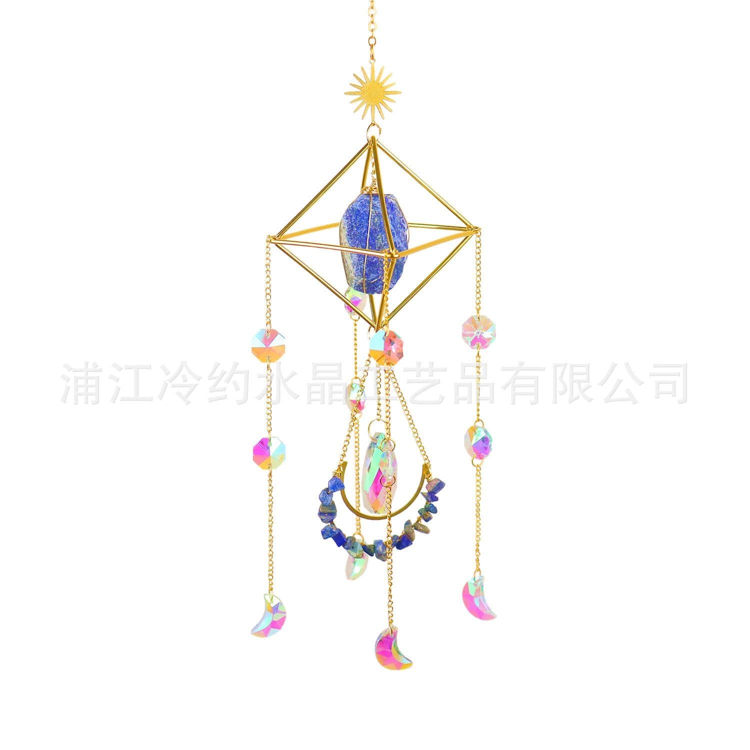 image-Natural raw stone amethyst powder crystal decoration air plant stand AB colorful lighting ball gardening crafts living room ornaments