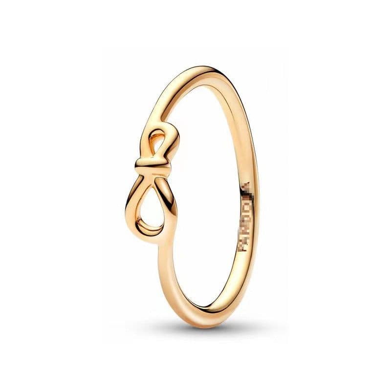image-Pan's new ring white copper plated silver full diamond rose gold ring exclusive for women cross-border