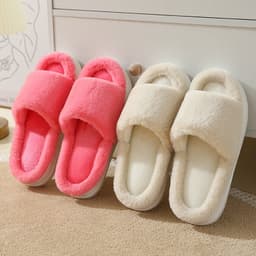 image-Women's Winter Slippers 2023 Cozy Indoor Warm Anti-slip Couples Slippers