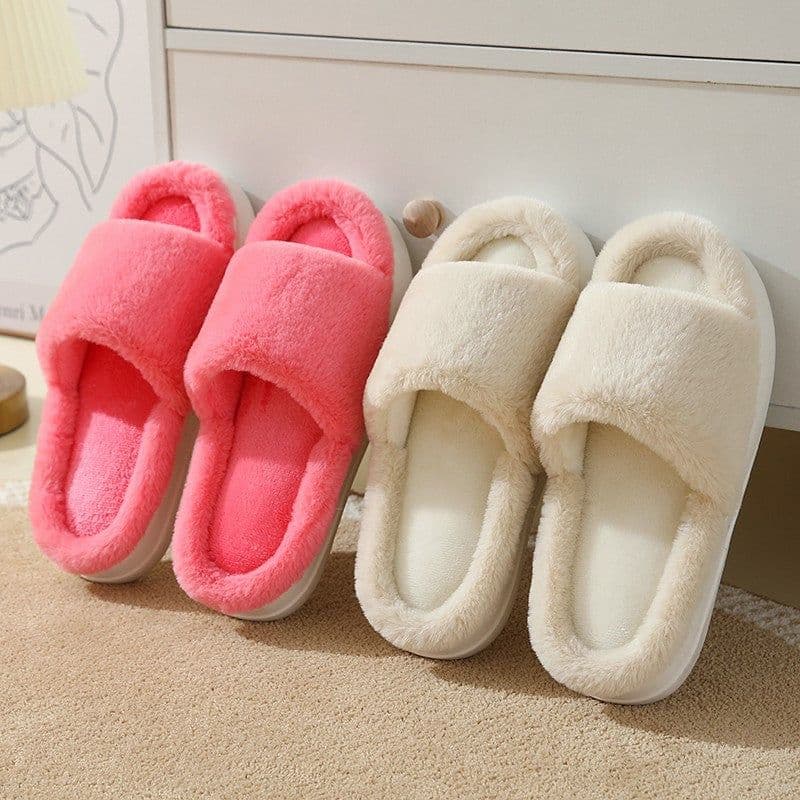 image-Women's Winter Slippers 2023 Cozy Indoor Warm Anti-slip Couples Slippers