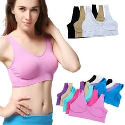 image-Sports Bra No Underwire Padless XXXL - Red