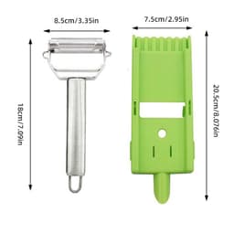image-Two in One Grater Peeler Stainless Steel