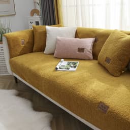 image-Velvet Sofa Cushion Cover - Sherpa Pink Nordic Plush Thick (65 characters)