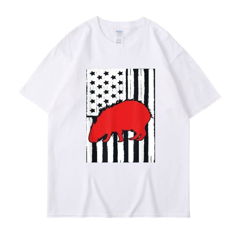 image-Men's Cartoon Anime T-Shirt - Dark Gray XXL