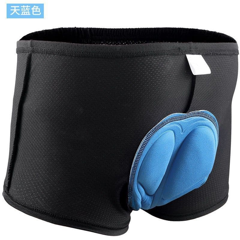 image-Soonertu Cycling Shorts Men - Blue Silicone Padded