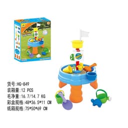 image-Beach Table Sand Toy Set - Shovel Bucket Tools
