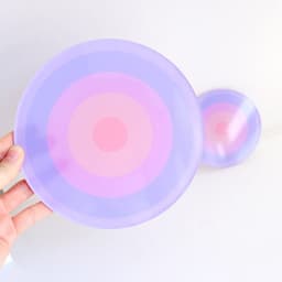 image-Simple Acrylic Coaster - Heat Insulation