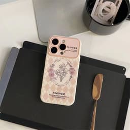 image-FNKO iPhone 14 Case - Sketch Flower White TPU