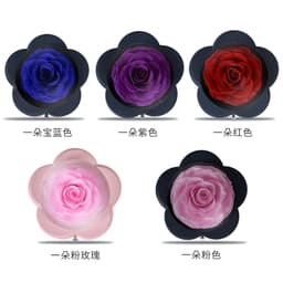 image-Preserved Flower Jewelry Box Necklace Ring Rose
