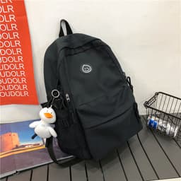 image-School bag female Korean version of Harajuku ulzzang high school college student backpack male large capacity ins wind couple shoulder bag female