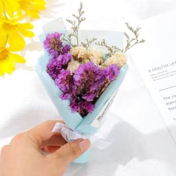 image-Aromatherapy Clip Bouquet - Beige Hydrangea Car Fragrance Decor