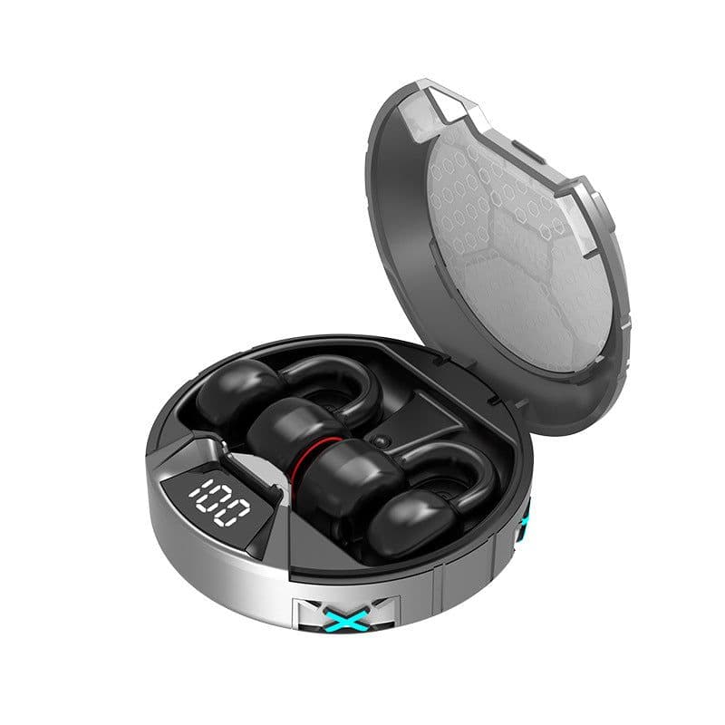 image-HIFI T20B Sports Bluetooth Headset - Ear Clip, IPX4 Waterproof, 5.3, 4-8hr Battery