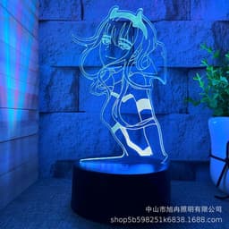 image-3D Night Light LED USB Desk Lamp Touch Remote Control Modern Minimalist