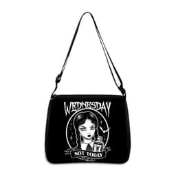 image-Cross-border Adams family Wednesday addams ladies shoulder bag niche armpit bag fashion handbag