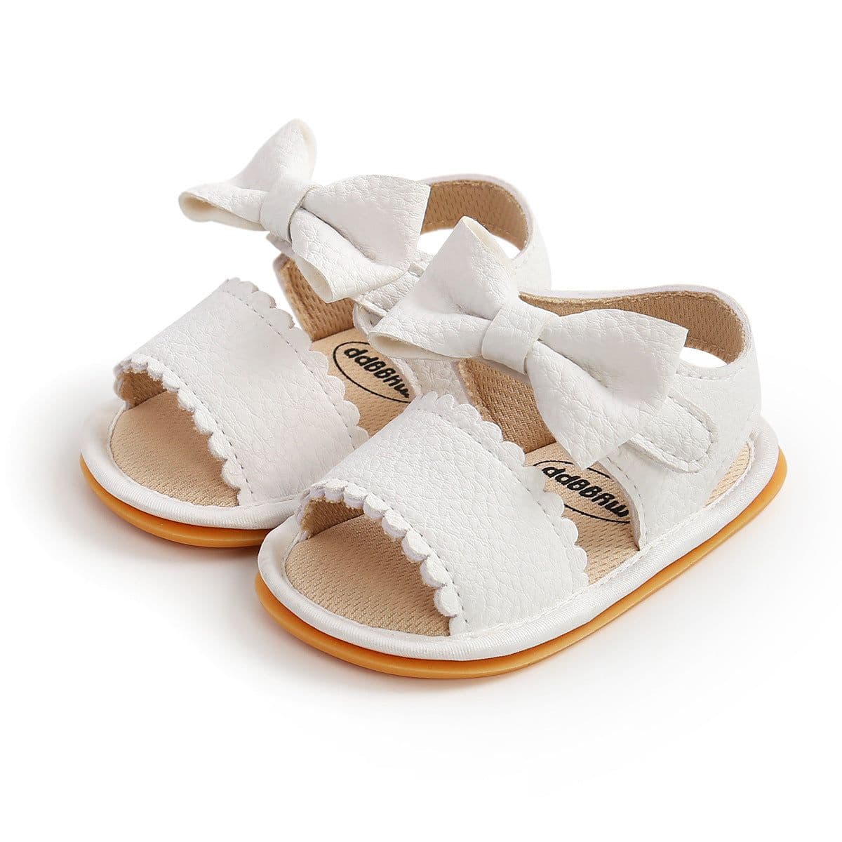 image-Baby Sandals Pink Bow Velcro Non-Slip 12-36M