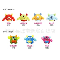 image-Q-monster Plush Dog Toy - Interactive Voice Spiny Ball