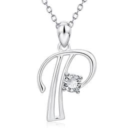 image-Baoshina Alphabet Diamond Pendant Necklace 26 Letters Jewelry Crossborder Supply