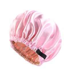 image-Satin Shower Cap - Deep Purple, Elastic, Unisex, One Size, Popular in Europe and America