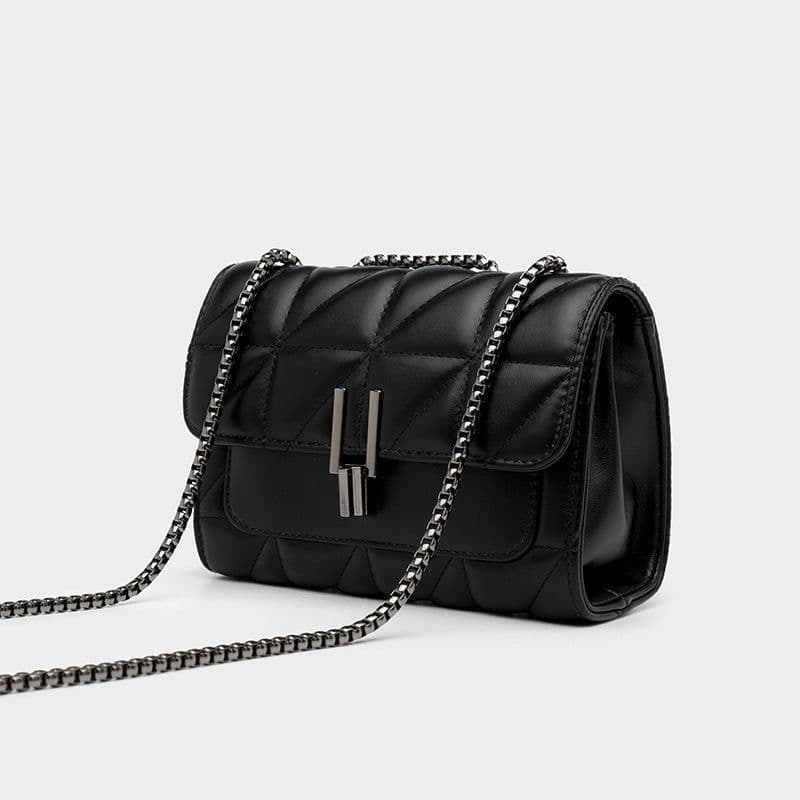 image-Small Square Crossbody Bag Women PU White