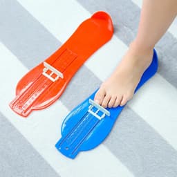 image-Kids Shoe Foot Measurer 20cm - Universal Plastic Ruler - Plain Green