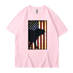 image-Men's Cartoon T-Shirt Dark Gray Cotton Short Sleeve