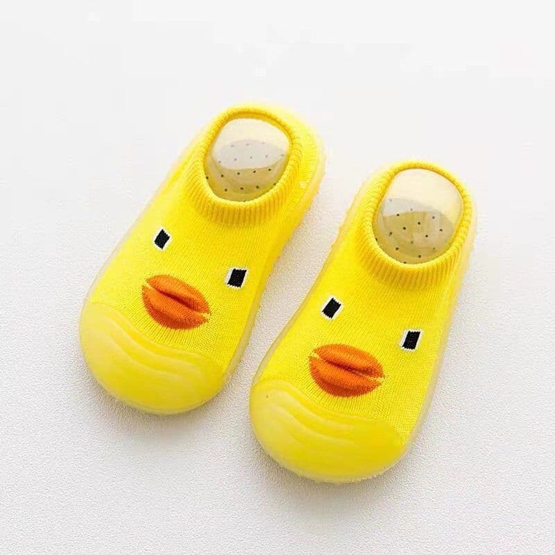 image-Baby Walker Sock Shoes - Ducks Beige 25