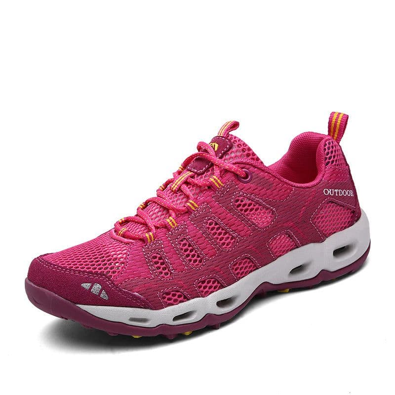 image-River Tracing Shoes - Unisex Plum Red Mesh