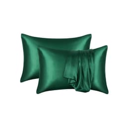 image-Summer Hot Selling Pure Color Satin Imitation Silk Pillowcase Digital Printing Embroidery Screen Printing Bedding Amazon