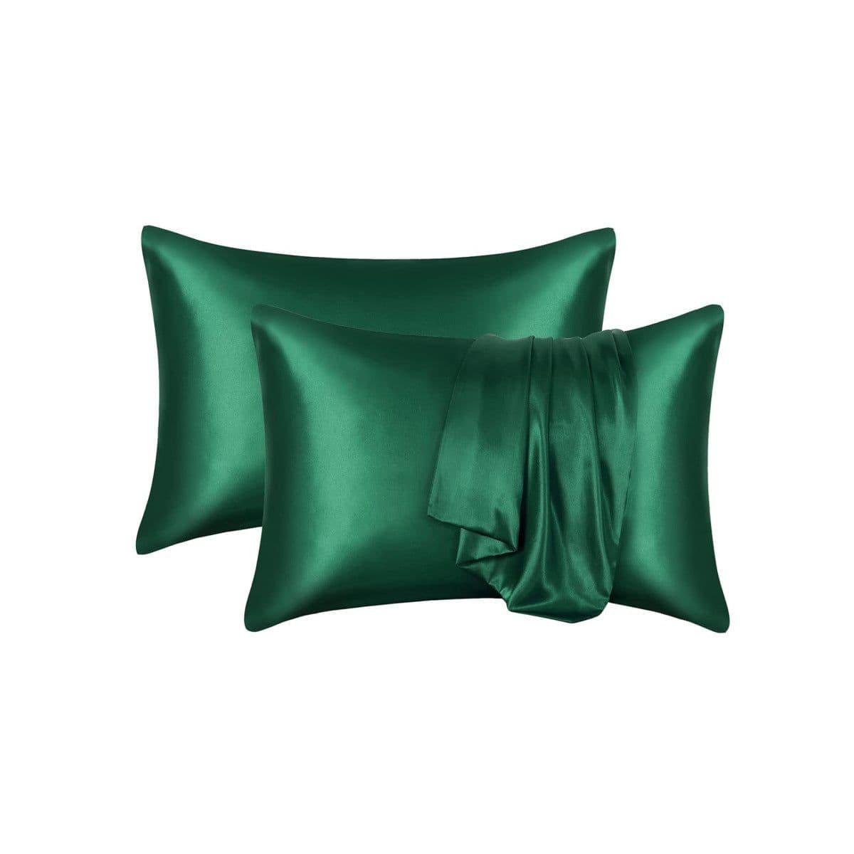 image-Summer Hot Selling Pure Color Satin Imitation Silk Pillowcase Digital Printing Embroidery Screen Printing Bedding Amazon