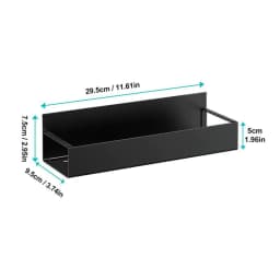 image-Magnetic Refrigerator Storage Rack - Black 4-Tier