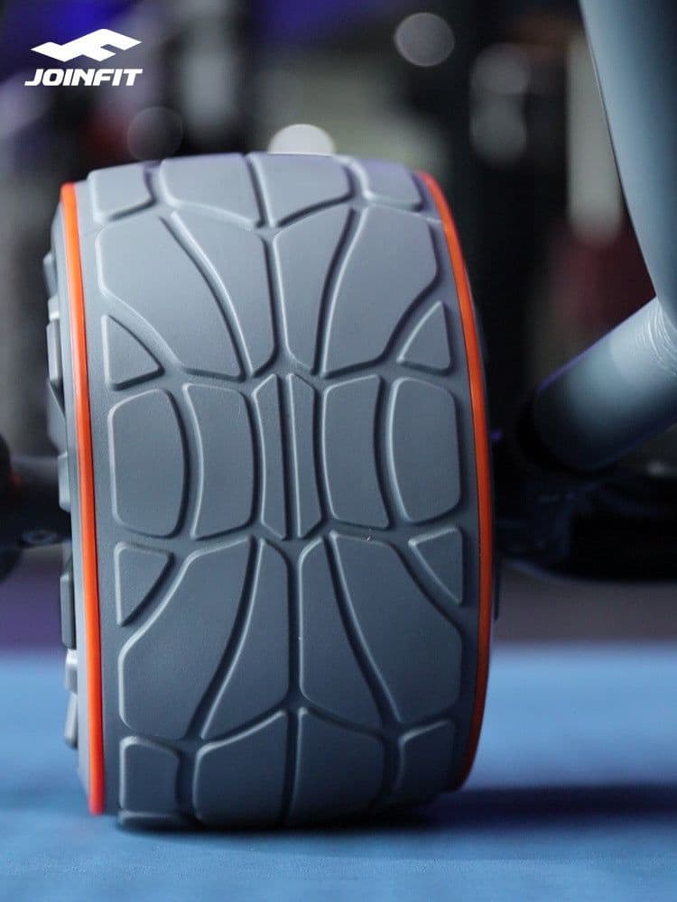 image-JoinFit Abdominal Wheel - Gray, Foldable Muscle Trainer