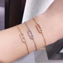 image-Sika-plated 18K Rose Gold Diamond Bracelet for Women (65 characters)