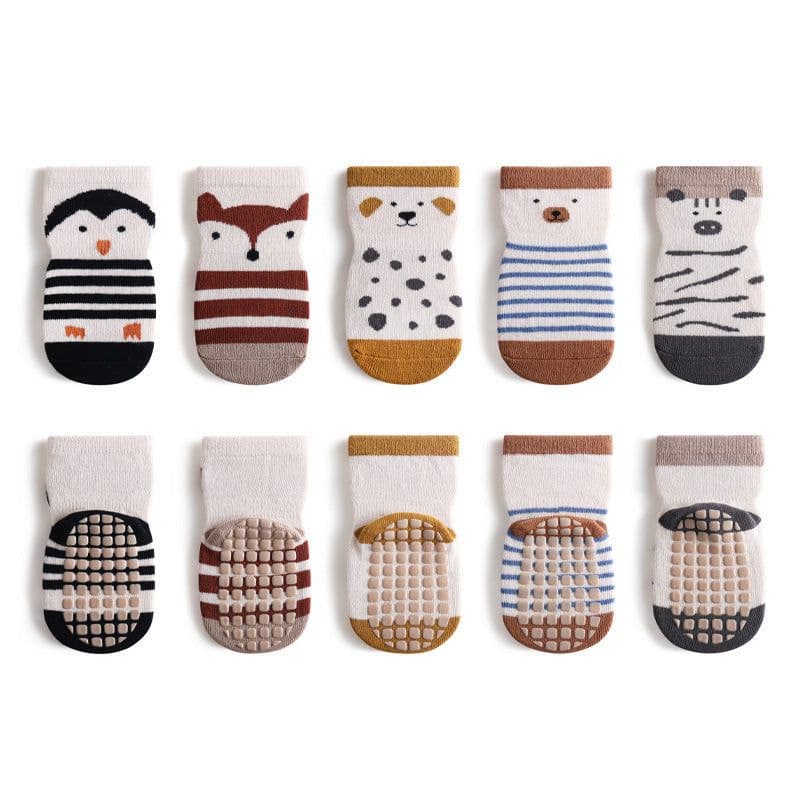 image-Baby socks spring and autumn thin section 1-3 years old indoor non-slip socks 12 months baby toddler socks children's floor socks