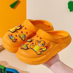 image-Pikachu EVA Slippers Children Lake Blue 36-37