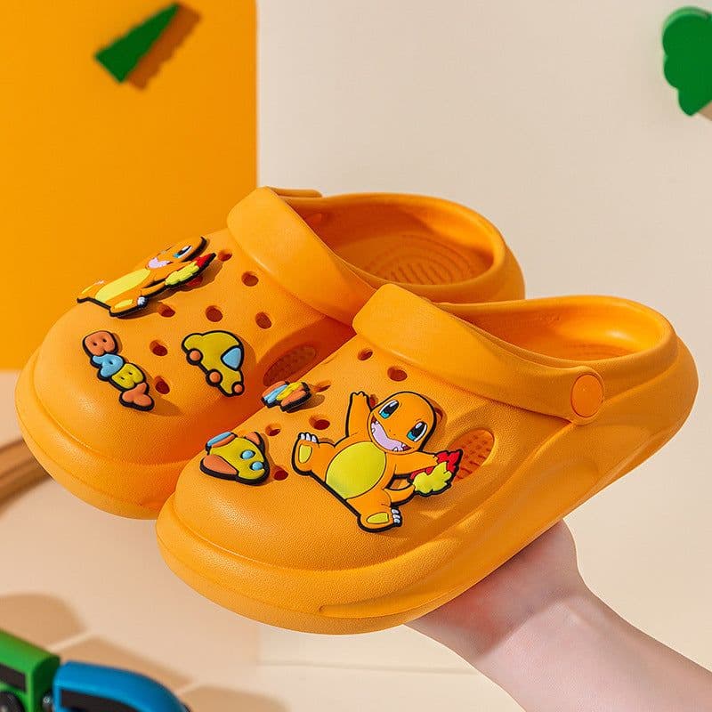 image-Pikachu EVA Slippers Children Lake Blue 36-37