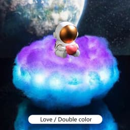 image-Cross-border exclusively for LED colorful cloud astronaut light as rainbow effect children’s night light creative gift astronaut decoration