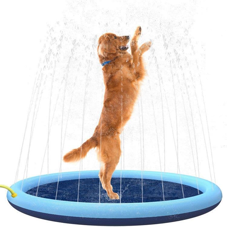 image-Spot Dog Water Spray Pad - 170cm PVC Inflatable